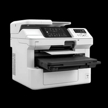 Business multifunction printer with a paper tray extended